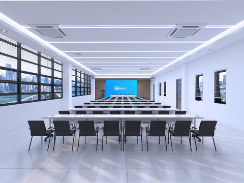 Modern Reception Room Training Room Free