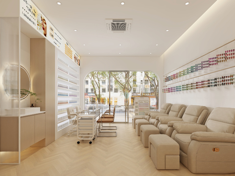 beauty shop cream style nail salon