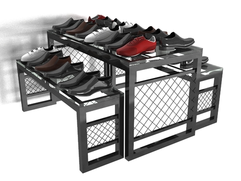 Modern Iron Shoe Rack Shelf Free