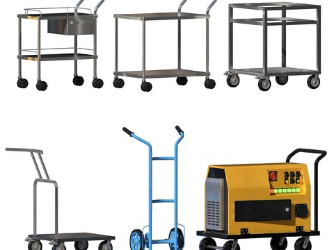 Modern trolley tool cart trailer generator