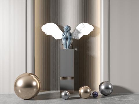 Modern Little Angel Sculpture