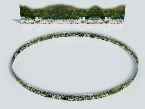 Ring Tree City Background Vision