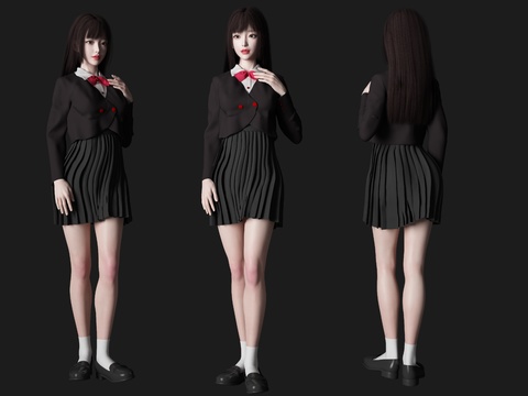 Senior high school student JK beautiful girl beauty figure