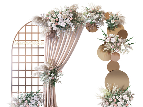 Modern Wedding Wedding Flower Art