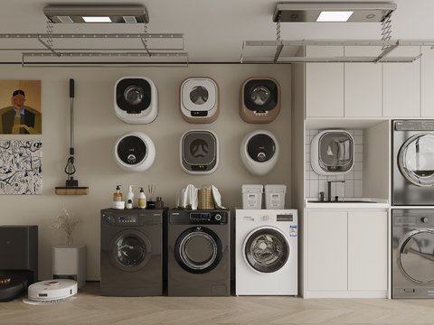 Wall-mounted washing machine Sweeper