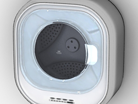 Modern minimalist wall-mounted washing machine free