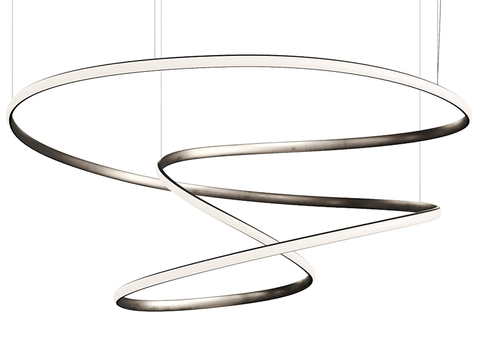 Fendi modern curve ring chandelier