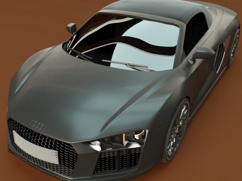 Modern Creative Audi Super sports car Free