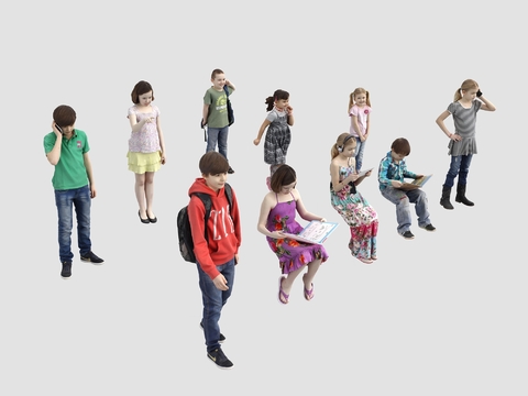 European student children figure