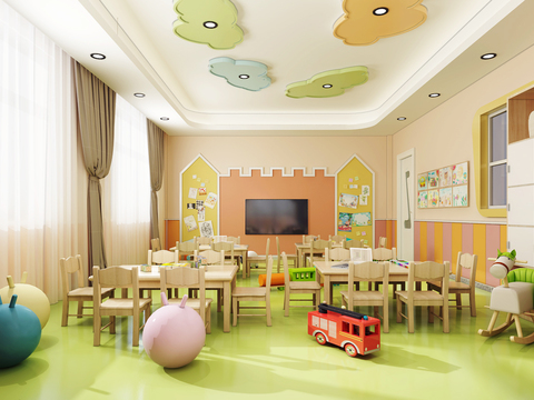 Modern Kindergarten Classroom