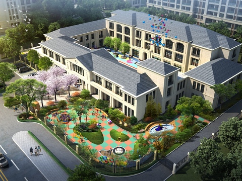 Jianou kindergarten bird's-eye view