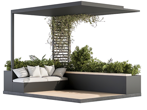 Modern Courtyard Gazebo