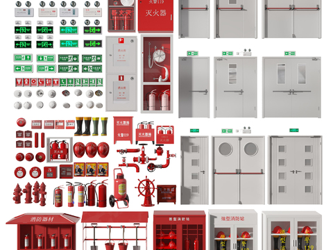 Modern fire hydrant fire extinguisher safety door fire fighting equipment