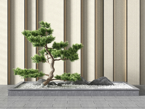 New Chinese landscape tree gardening sketch