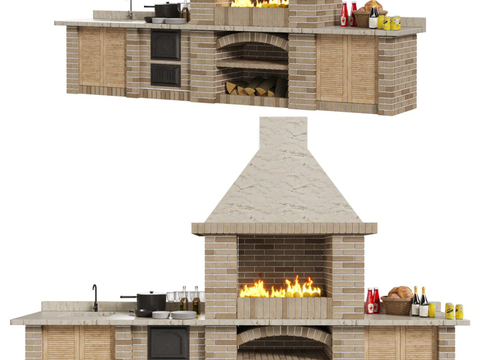 Chinese country fireplace earth stove