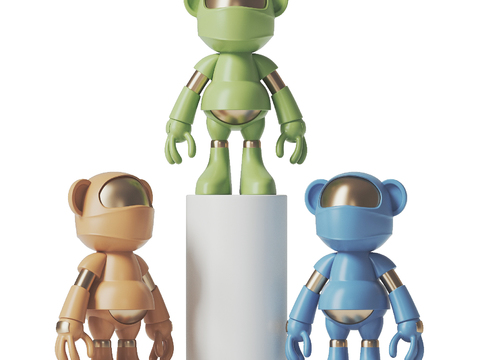 Robot Monkey Art Toy Doll