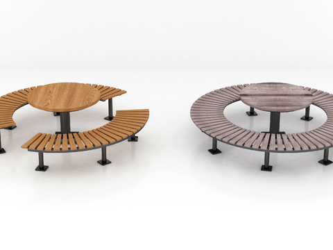 Modern outdoor park leisure tables and chairs