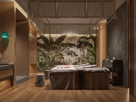 New Chinese beauty SPA care room