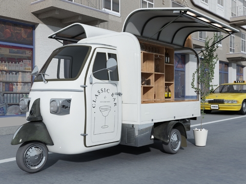 Tricycle fast food truck