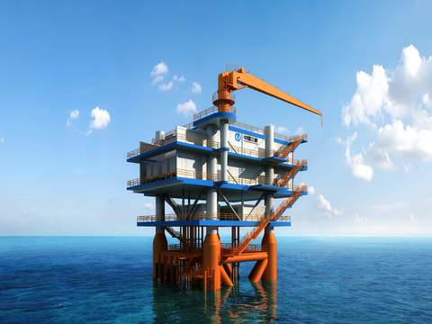 modern offshore oilfield