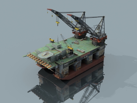 modern industrial drilling platform