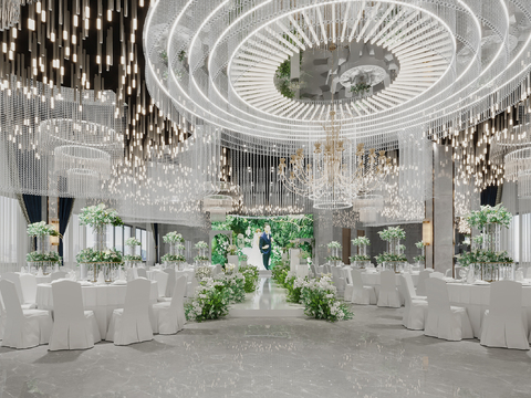 Modern Wedding Stage Ballroom