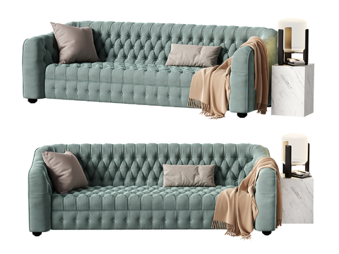 Jane's light green multiplayer sofa