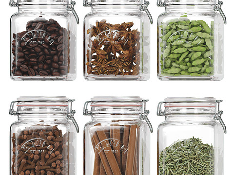 Modern glass seasoning storage bottle