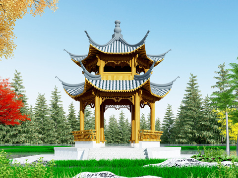 Chinese-style pavilion