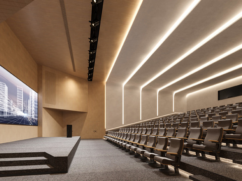 Modern large conference hall