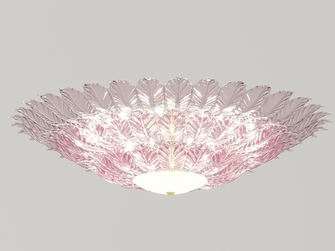 Modern feather glass ceiling chandelier