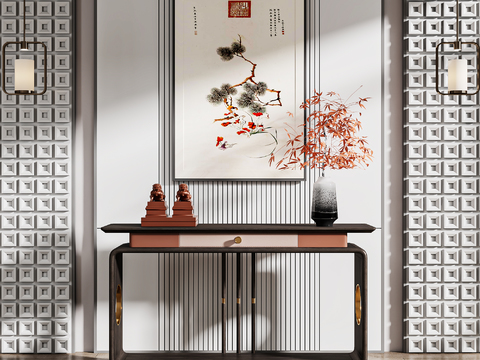 New Chinese-style Duan Jing Tai Hallway Case