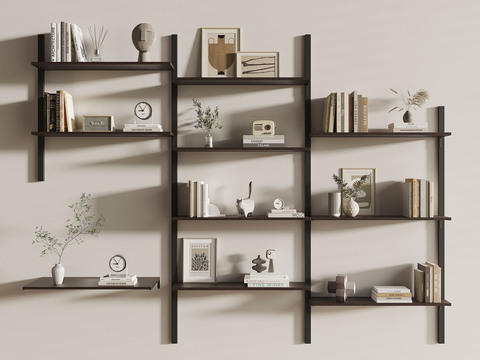 Wall Cabinet Hanger Bookshelf Display Rack