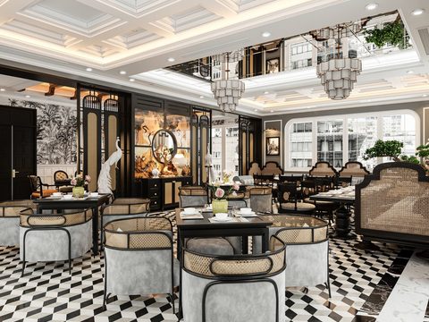 Neoclassical Style creative restaurant free