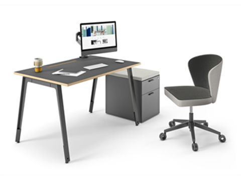 Modern Simple Solid Wood Office Desk and Chair Free