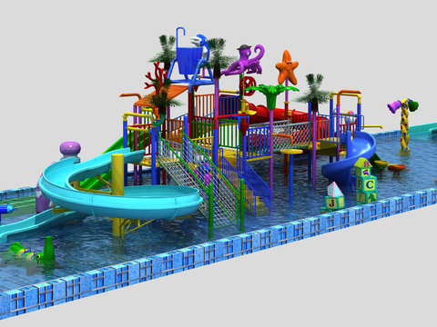 Modern Natatorium Toy Water Park Slide Amusement Park