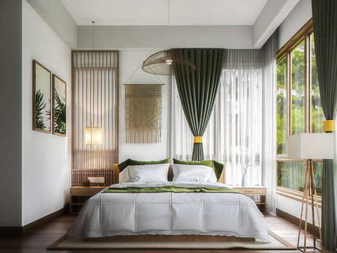 Modern Homestay Bedroom