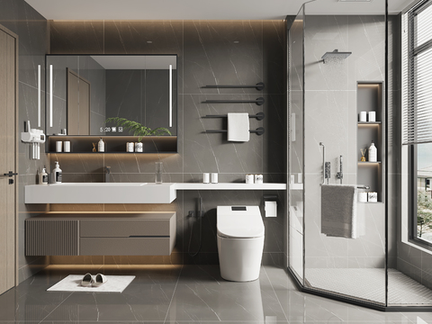 Advanced gray toilet bathroom washroom