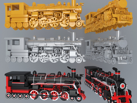 Industrial wind locomotive ornaments