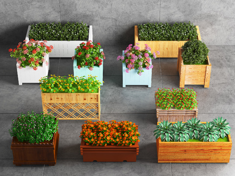 Nordic Outdoor Potted Flower Box