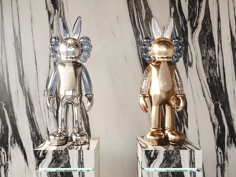 Modern Trendy Play Kaws Doll Sculpture