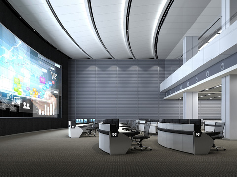 Modern Monitoring Center Command Center