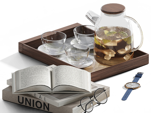 Modern Book Tea Tray Ornaments