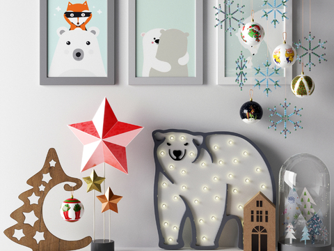 Nordic Children's Decorations Hanging Painting Ornaments