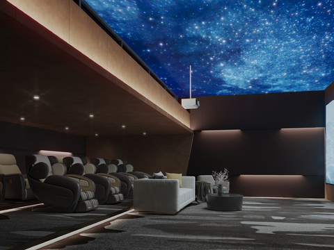 Modern AV Room Home Theater