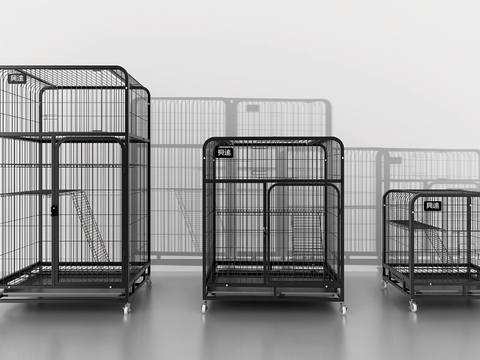 Modern Iron Pet Cage