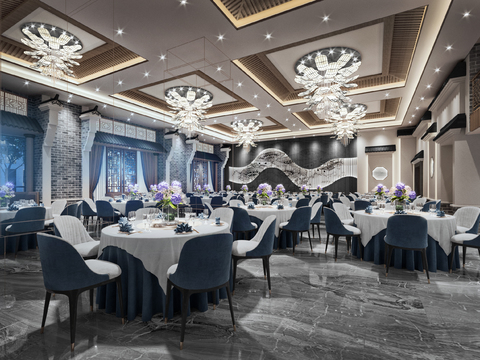 New Chinese Hotel Ballroom