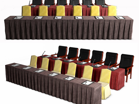 Pleated Cloth Conference Table Welcome Table Podium