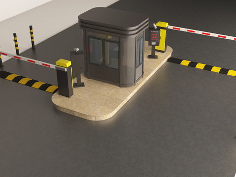 Modern underground garage charging booth