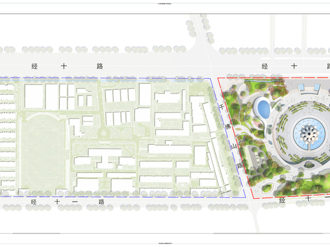 modern garden landscape plan psd